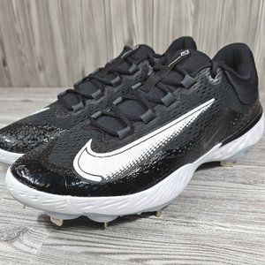 Nike Alpha Huarache Elite 4 Low Black Baseball Cleats DJ6521-011Men’s Size 13NEW